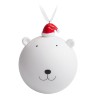 Елочный шар с фигуркой Новогодний мишка, 9 см