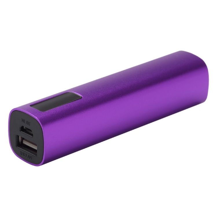 Внешний аккумулятор Easy Metal 2200 мАч, фиолетовый Внешний аккумулятор Easy Metal 2200 мАч, фиолетовый
