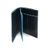 Бумажник Piquadro Blue Square, вертикальный, черный