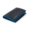 Бумажник Piquadro Blue Square, вертикальный, черный