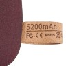 Внешний аккумулятор Pebble 5200 мАч, винный Внешний аккумулятор Pebble 5200 мАч, винный