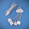 USB-разветвитель Cloud, белый