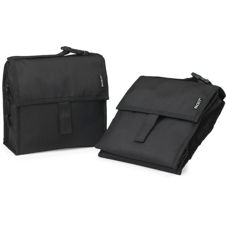 Маленькая сумка холодильник Mini Lunch Bag Black Маленькая сумка холодильник Mini Lunch Bag Black