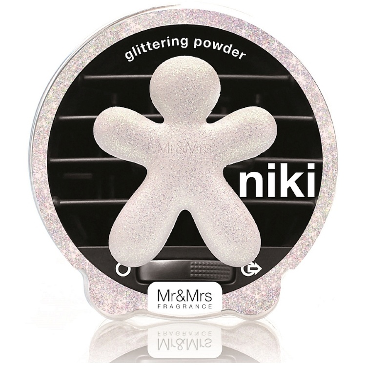 Ароматизатор для автомобиля Niki Glittering Powder, сверкающий серебристый