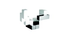 Головоломка-антистресс Cube, малая, хром
