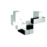 Головоломка-антистресс Cube, малая, хром