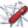Офицерский нож Huntsman 91, прозрачный красный