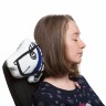 Игрушка Собака в шарфе, большая, белая с синим