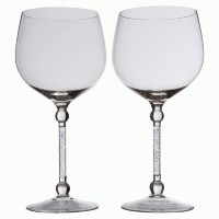 Два бокала для вина Фантазия, с кристаллами