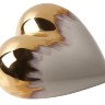 Фарфоровое сердце Gold Rain