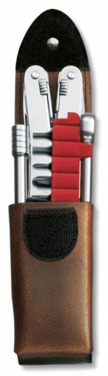 Мультитул SwissTool Spirit XC Plus Ratchet в кожаном чехле Мультитул SwissTool Spirit XC Plus Ratchet в кожаном чехле