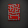 Ежедневник Labyrinth, недатированный, красный