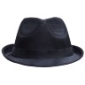 Шляпа Gentleman, черная с черной лентой