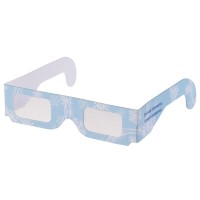 Новогодние 3D очки Снежинки, голубые