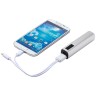 Внешний аккумулятор Easy Metal 2200 мАч, серебристый Внешний аккумулятор Easy Metal 2200 мАч, серебристый