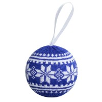 Шар новогодний Скандик, синий (василек)