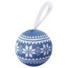Шар новогодний Скандик, синий (индиго)